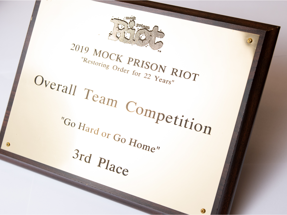 Representatives of the Correctional Emergency Response Team and Regional Response Team clinched the overall second runner-up in the Mock Prison Riot 2019, Tactical Skill Competition cum Weapon and Equipment Exhibition held in West Virginia, USA -2.
