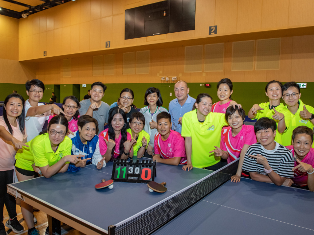 The inter-institutional table tennis competition was held on 27 June to foster staff relationship.
