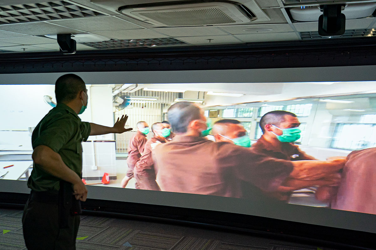 虛擬實境處境訓練「心戰室」。