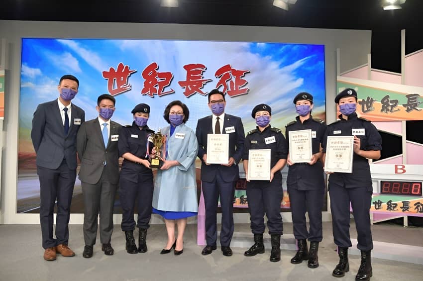 RPL representatives win the second runner-up in “‘The Century-Long March’ Quiz Competition for Youth Uniformed Groups in Hong Kong”.