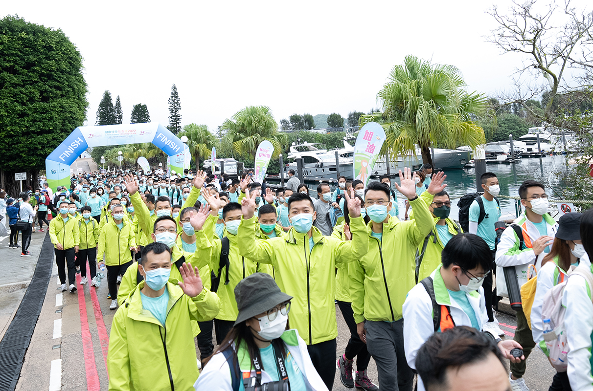 OKVGL volunteers participate in the “Lifeline Express Charity Walk 2022”.