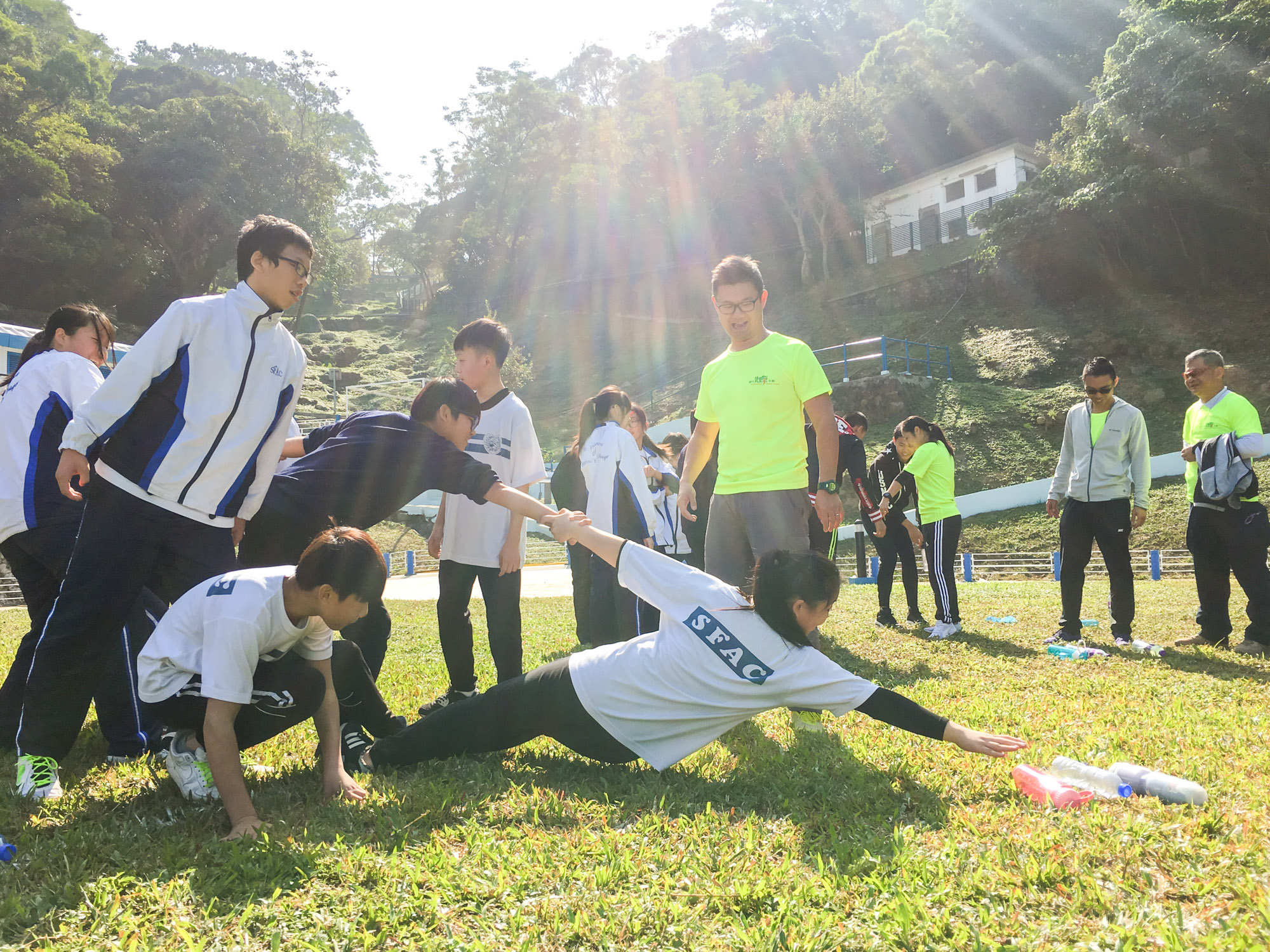 Team building training helps nurturing students’ team spirit and enhancing their problem-solving skills.