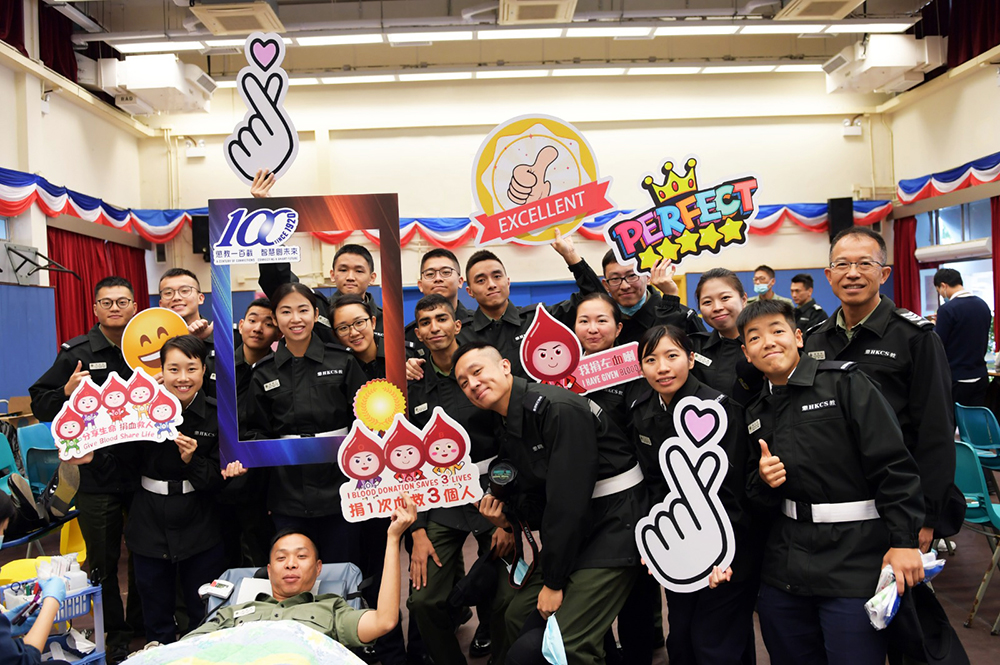 On 21 January 2020, staff members of the Staff training Institute, new recruits and staff under training as well as correctional officers in Stanley district participated in the blood donation activity.