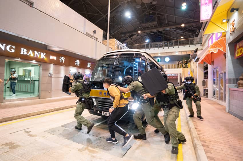 Members of the RRT participate in an inter-departmental CT exercise which simulates emergency scenarios that may occur during an escort operation.