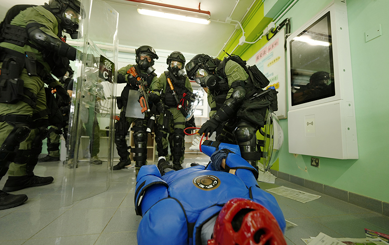 The CSD conducts a departmental exercise code-named “Concord XXI” at Sha Tsui Correctional Institution.