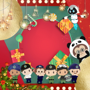 Christmas and CNY Sticker 1