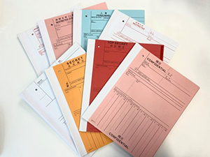 Envelopes and hard file jackets for various government bureaux and departments