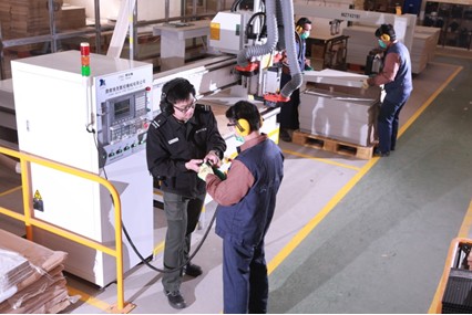 Use of advanced computer numerical control (CNC) router in production